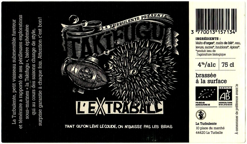 Etiquette BRASSERIE LA TURBULENTE 10