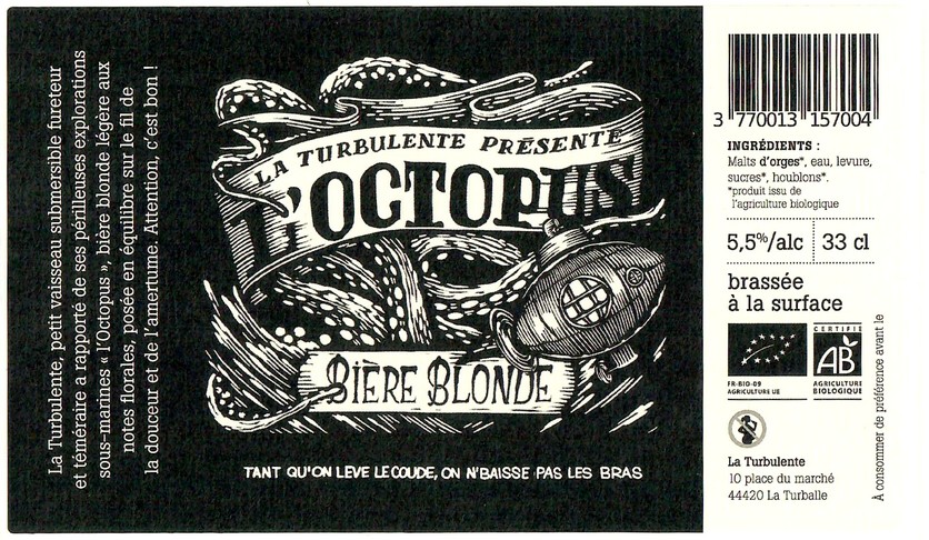 Etiquette BRASSERIE LA TURBULENTE 14