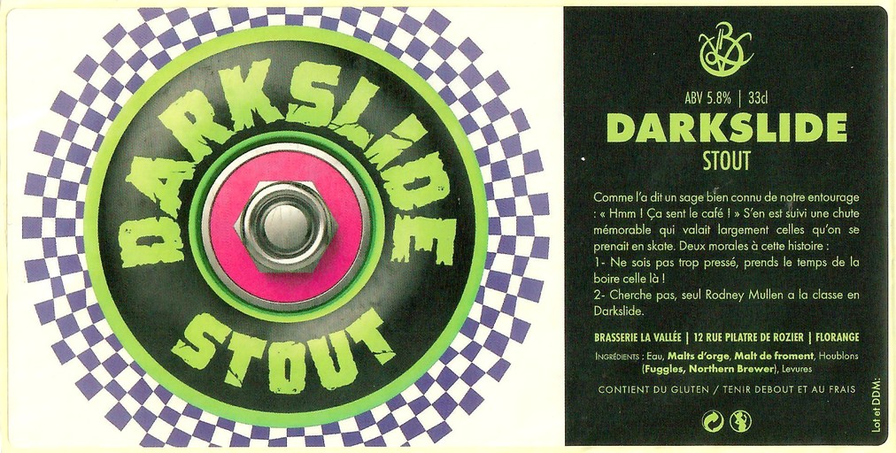 Etiquette BRASSERIE LA VALLEE FLORANGE 10