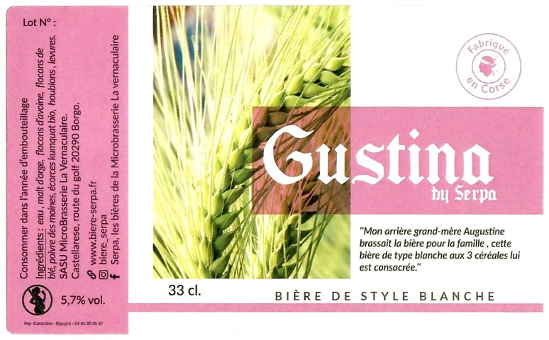 Etiquette BRASSERIE LA VERNACULAIRE 03