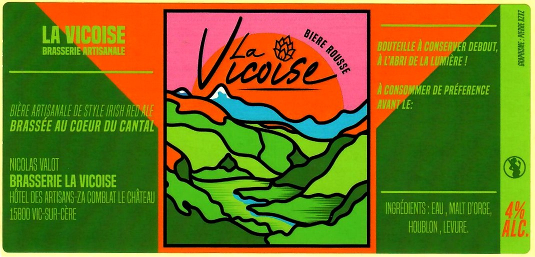 etiquette BRASSERIE LA VICOISE 09