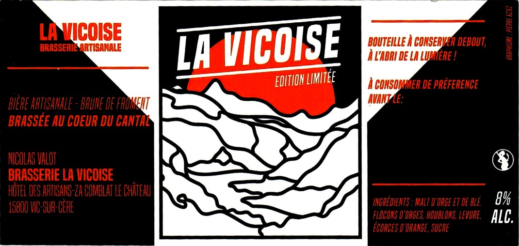 etiquette BRASSERIE LA VICOISE 10
