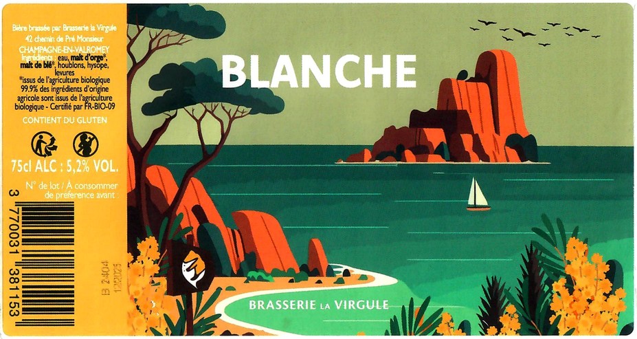 Etiquette BRASSERIE LA VIRGULE 01
