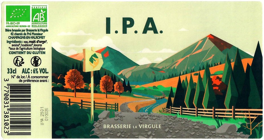 Etiquette BRASSERIE LA VIRGULE 02