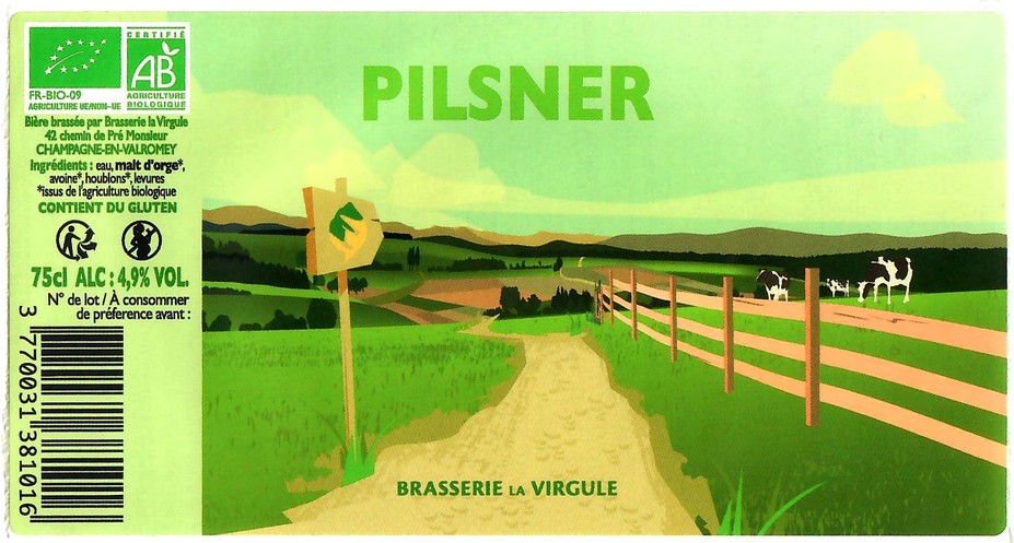 Etiquette BRASSERIE LA VIRGULE 06