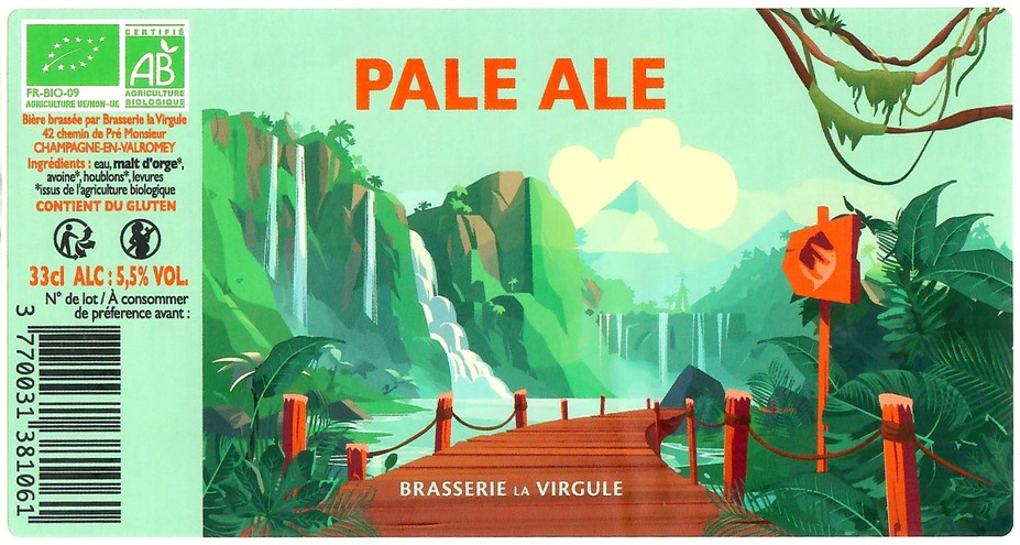 Etiquette BRASSERIE LA VIRGULE 07