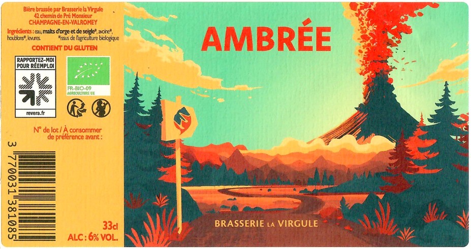 Etiquette BRASSERIE LA VIRGULE 09