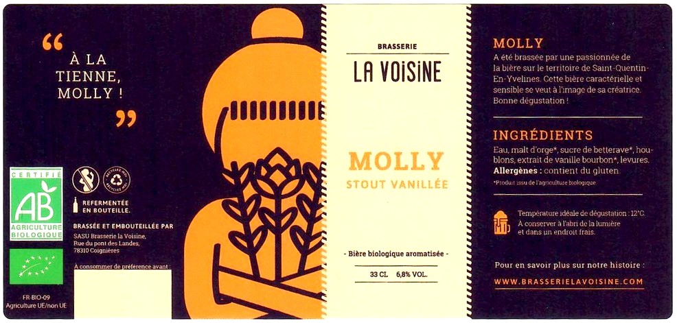 Etiquette BRASSERIE LA VOISINE 02