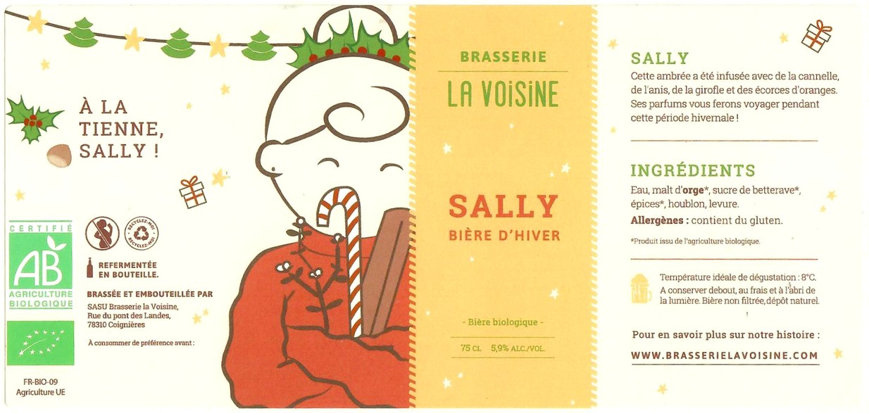 Etiquette BRASSERIE LA VOISINE 14