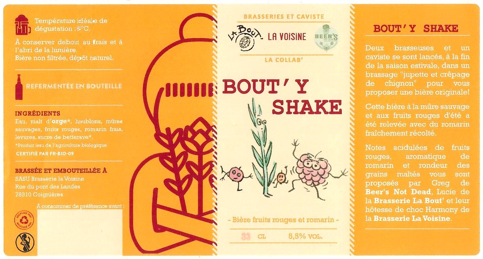 Etiquette BRASSERIE LA VOISINE 19