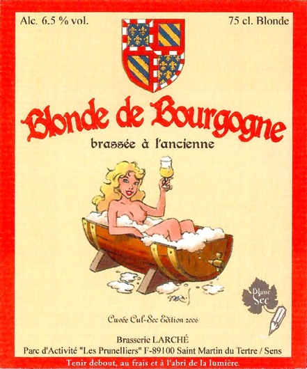 Etiquette BRASSERIE LARCHE 34