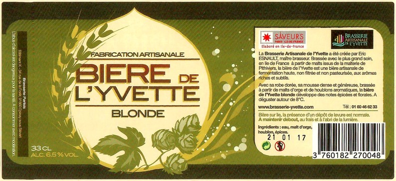 Etiquette BRASSERIE LARCHE 57