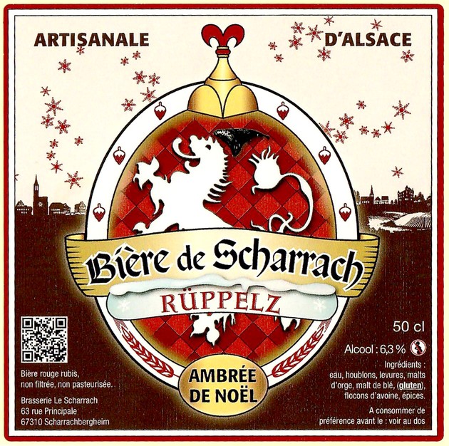 Etiquette BRASSERIE LA BIERE DU SCHARRACH 01