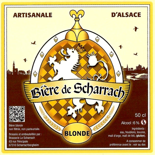 Etiquette BRASSERIE LA BIERE DU SCHARRACH 03