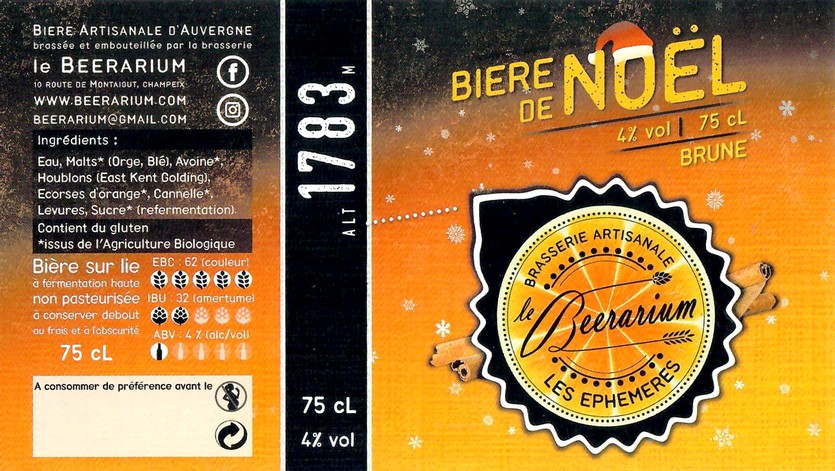 Etiquette BRASSERIE LE BEERARIUM 02