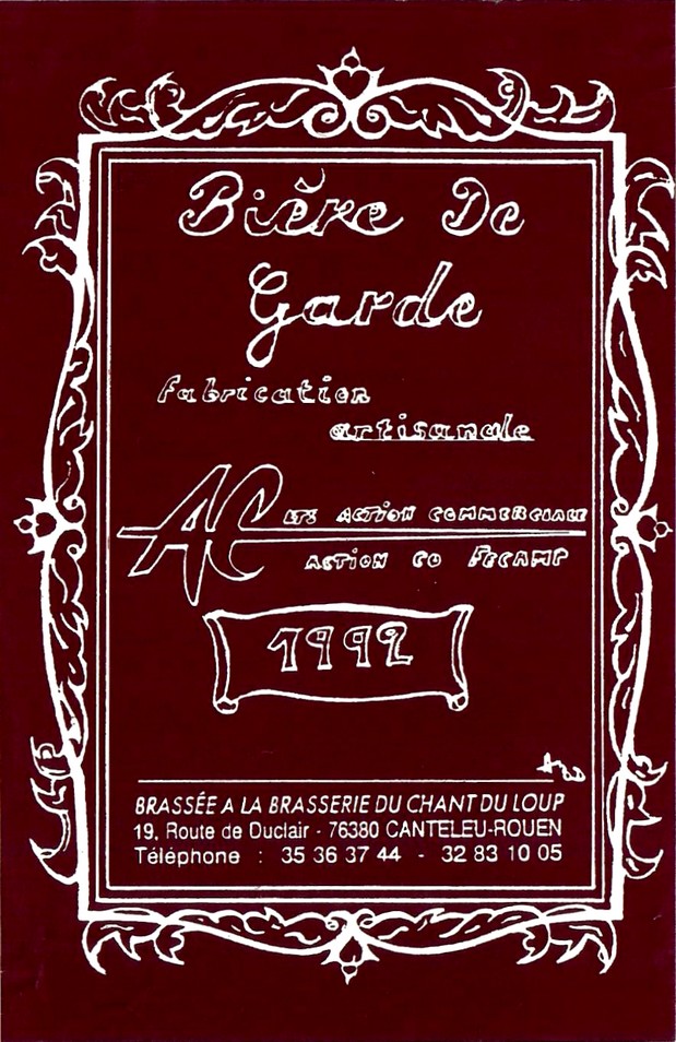 Etiquette BRASSERIE DU CHANT DU LOUP 12