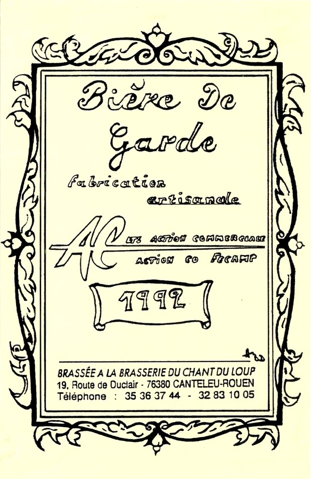 Etiquette BRASSERIE DU CHANT DU LOUP 13