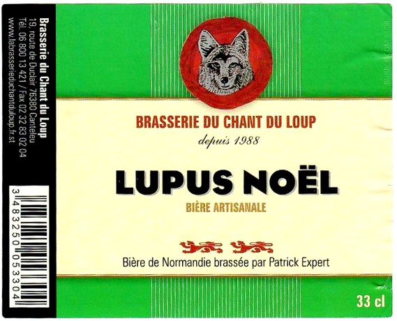 Etiquette BRASSERIE DU CHANT DU LOUP 17