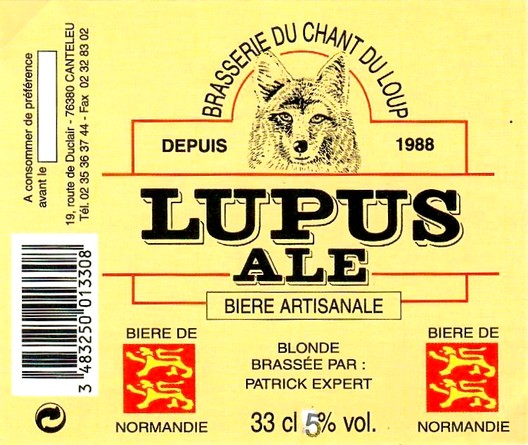 Etiquette BRASSERIE DU CHANT DU LOUP 23