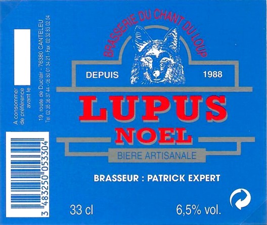 Etiquette BRASSERIE DU CHANT DU LOUP 26