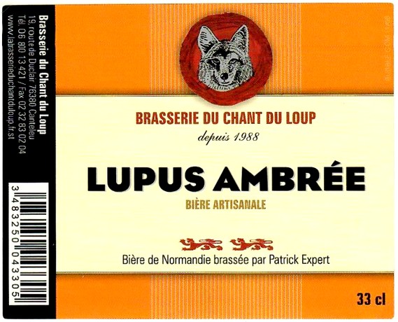 Etiquette BRASSERIE DU CHANT DU LOUP 28