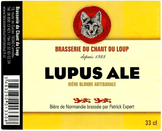Etiquette BRASSERIE DU CHANT DU LOUP 30