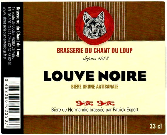 Etiquette BRASSERIE DU CHANT DU LOUP 33