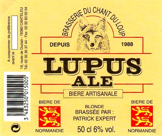 Etiquette BRASSERIE DU CHANT DU LOUP 41