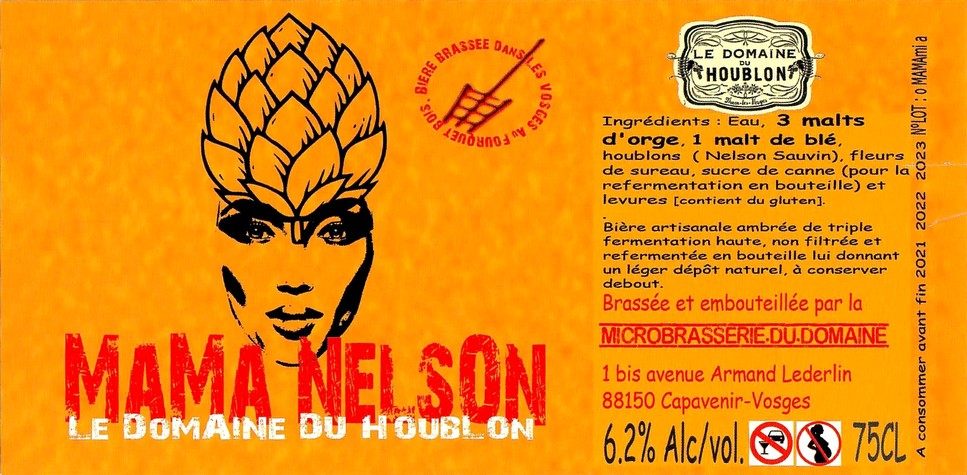 Etiquette BRASSERIE LE DOMAINE DU HOUBLON 16