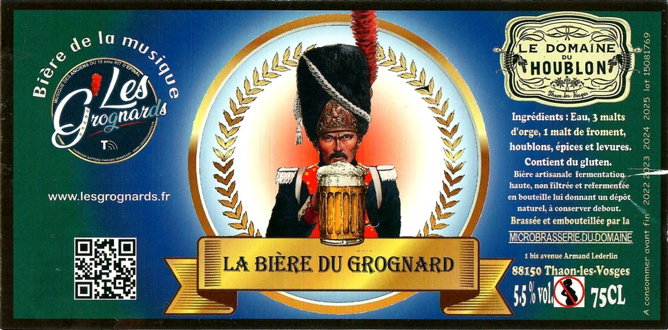 Etiquette BRASSERIE LE DOMAINE DU HOUBLON 18