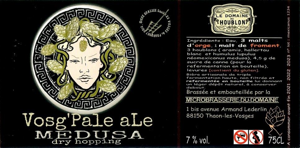 Etiquette BRASSERIE LE DOMAINE DU HOUBLON 19