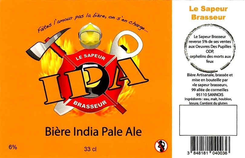 Etiquette BRASSERIE LE SAPEUR BRASSEUR 02