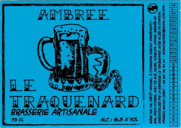 etiquette BRASSERIE LE TRAQUENARD 03
