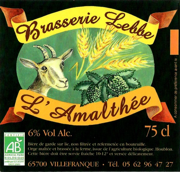 Etiquette BRASSERIE LEBBE 04