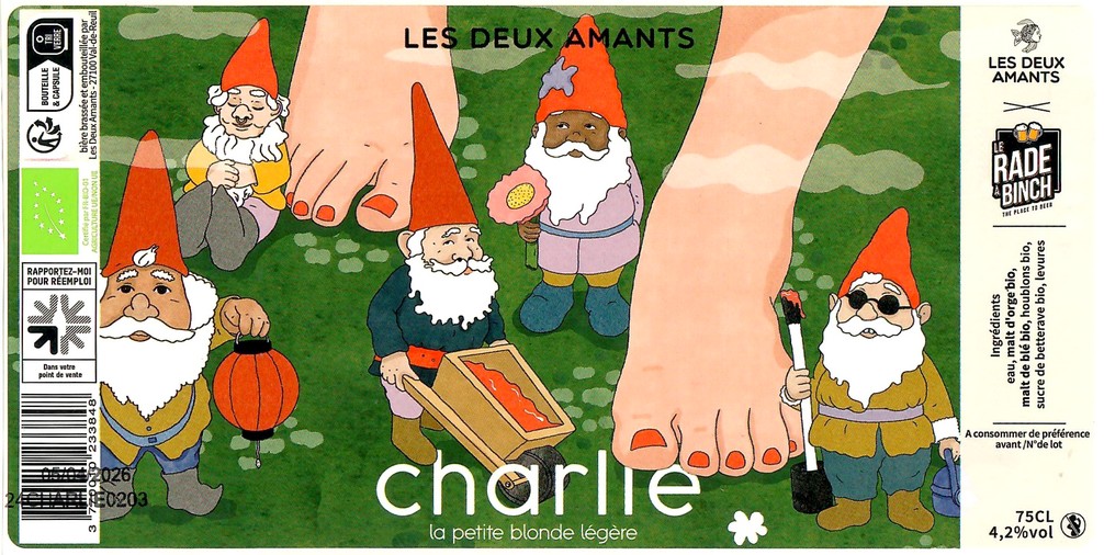 Etiquette BRASSERIE LES 2 AMANTS 35