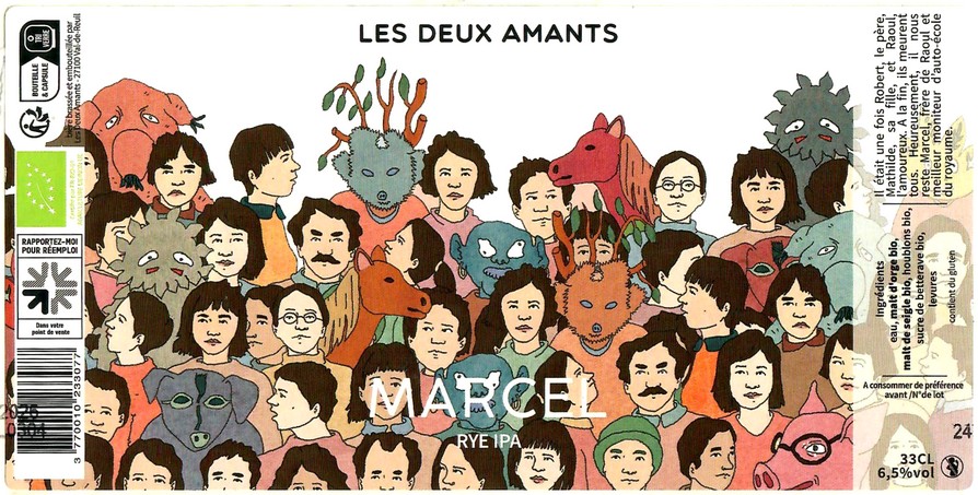 Etiquette BRASSERIE LES 2 AMANTS 40