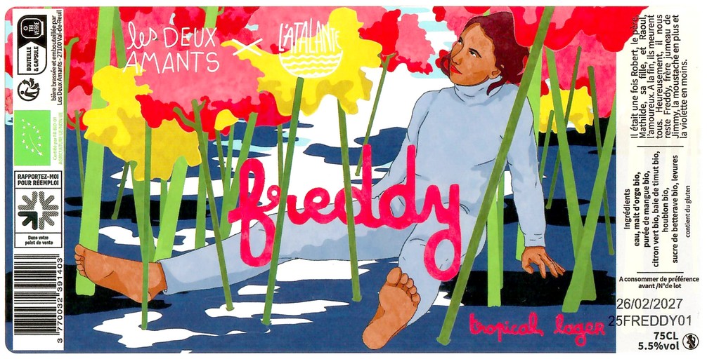 Etiquette BRASSERIE LES 2 AMANTS 44