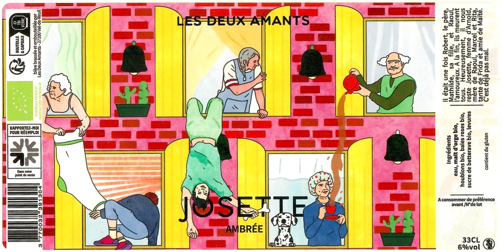 Etiquette BRASSERIE LES 2 AMANTS 45