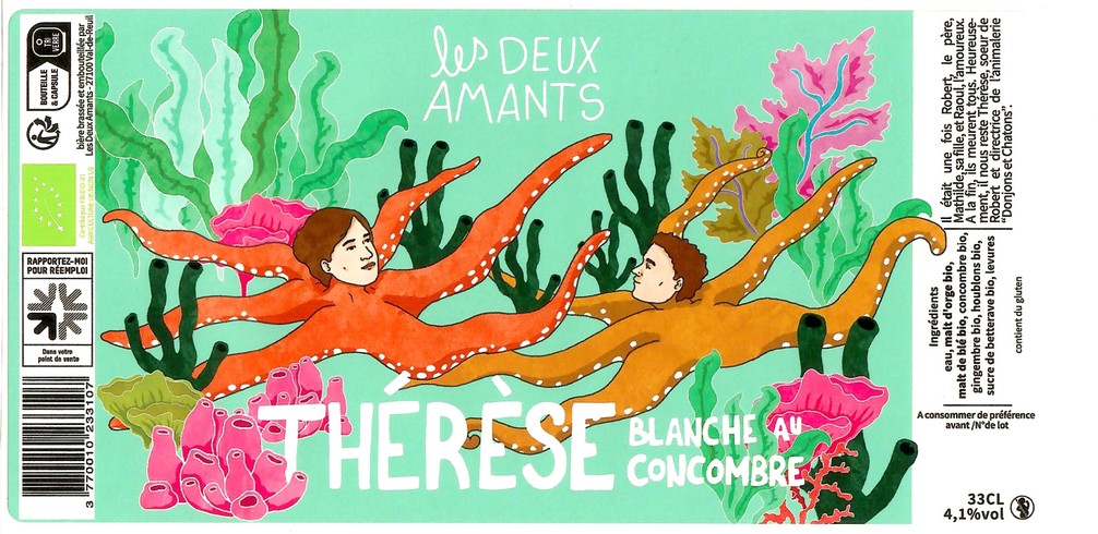 Etiquette BRASSERIE LES 2 AMANTS 50