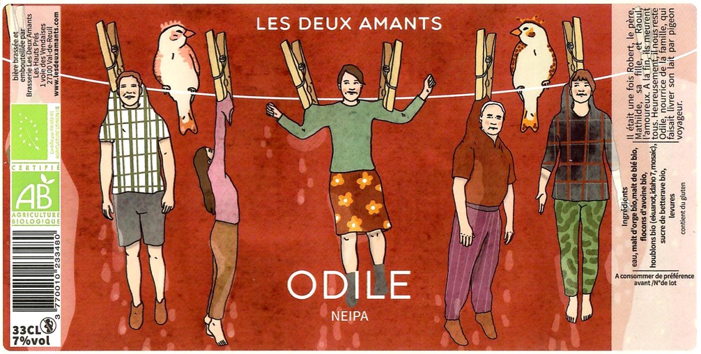 Etiquette BRASSERIE LES 2 AMANTS 51