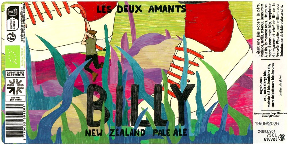 Etiquette BRASSERIE LES 2 AMANTS 53