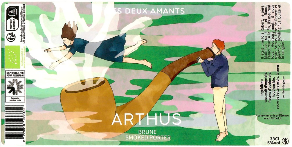 Etiquette BRASSERIE LES 2 AMANTS 58