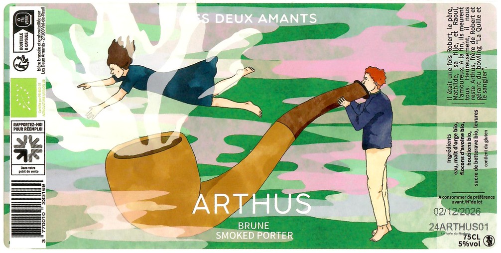 Etiquette BRASSERIE LES 2 AMANTS 59