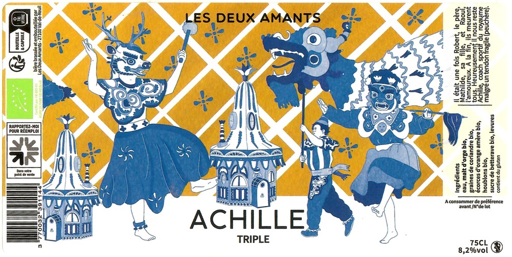 Etiquette BRASSERIE LES 2 AMANTS 65