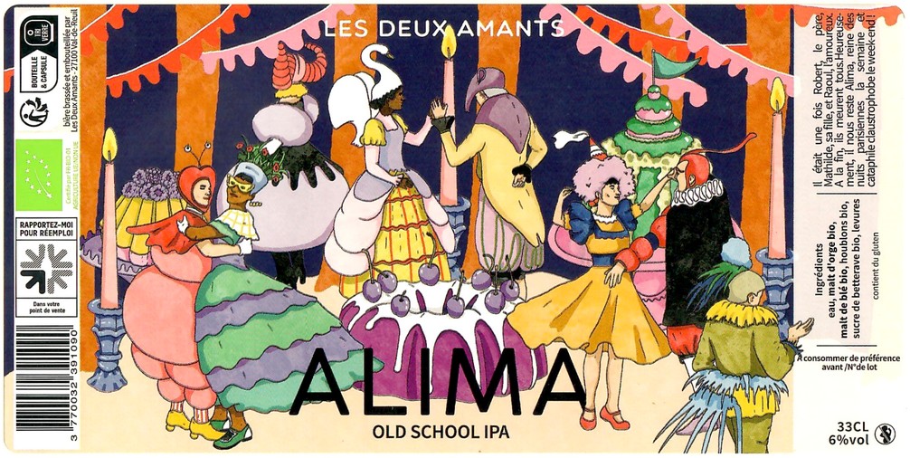 Etiquette BRASSERIE LES 2 AMANTS 66