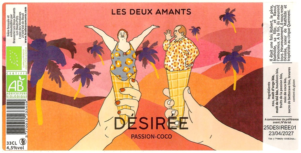 Etiquette BRASSERIE LES 2 AMANTS 67