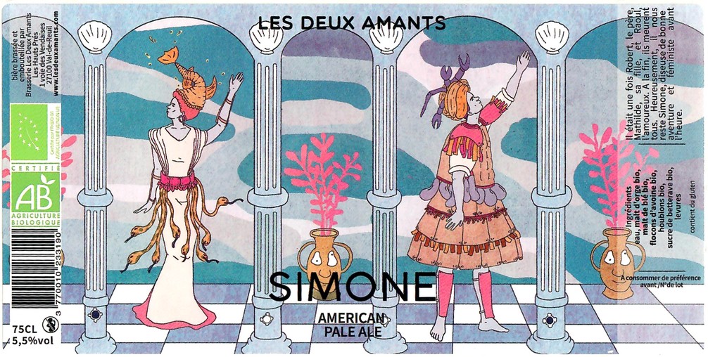 Etiquette BRASSERIE LES 2 AMANTS 68