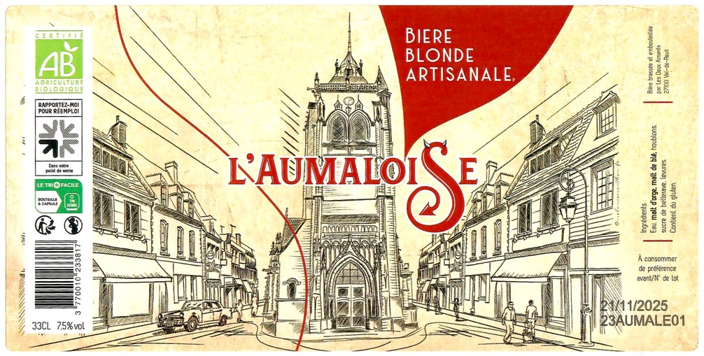 Etiquette BRASSERIE LES 2 AMANTS 75