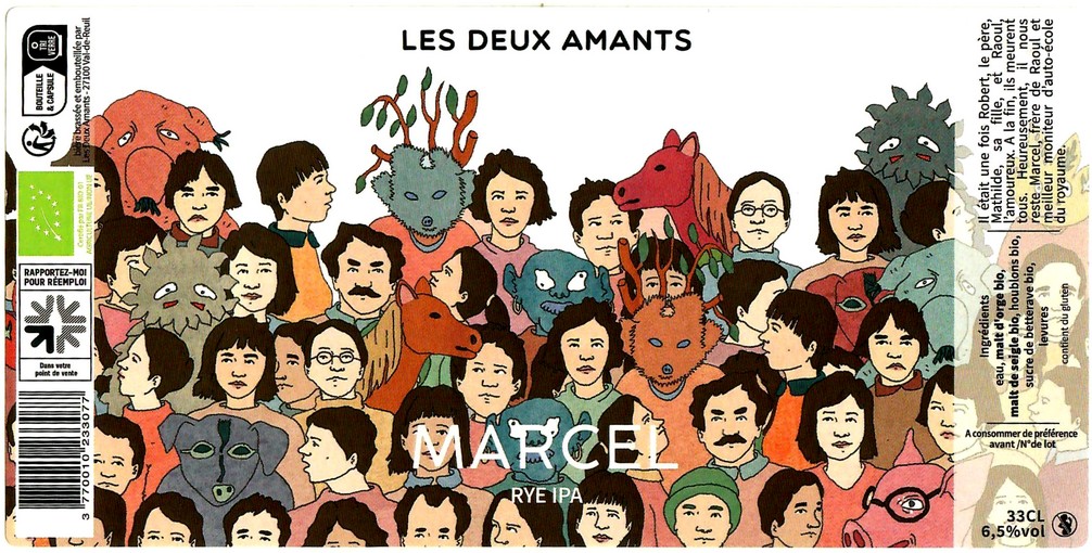 Etiquette BRASSERIE LES 2 AMANTS 80