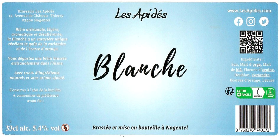 Etiquette BRASSERIE LES APIDES 01